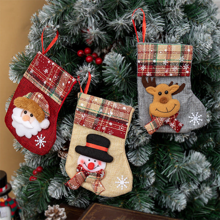 Mini Christmas Stocking Ornaments for Candy & Gifts