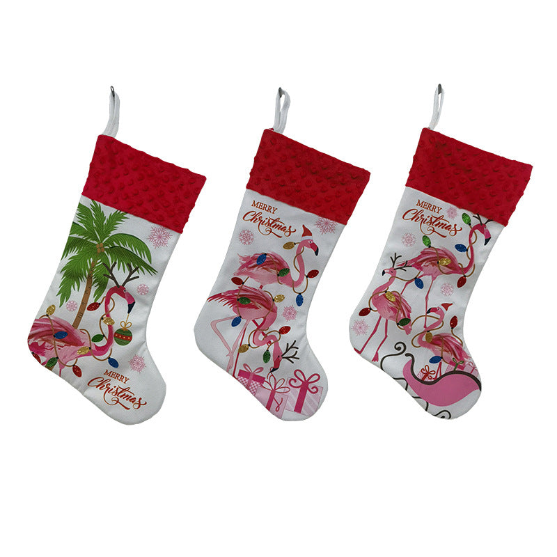 Flamingo Christmas Stockings for Tropical Holiday Decor