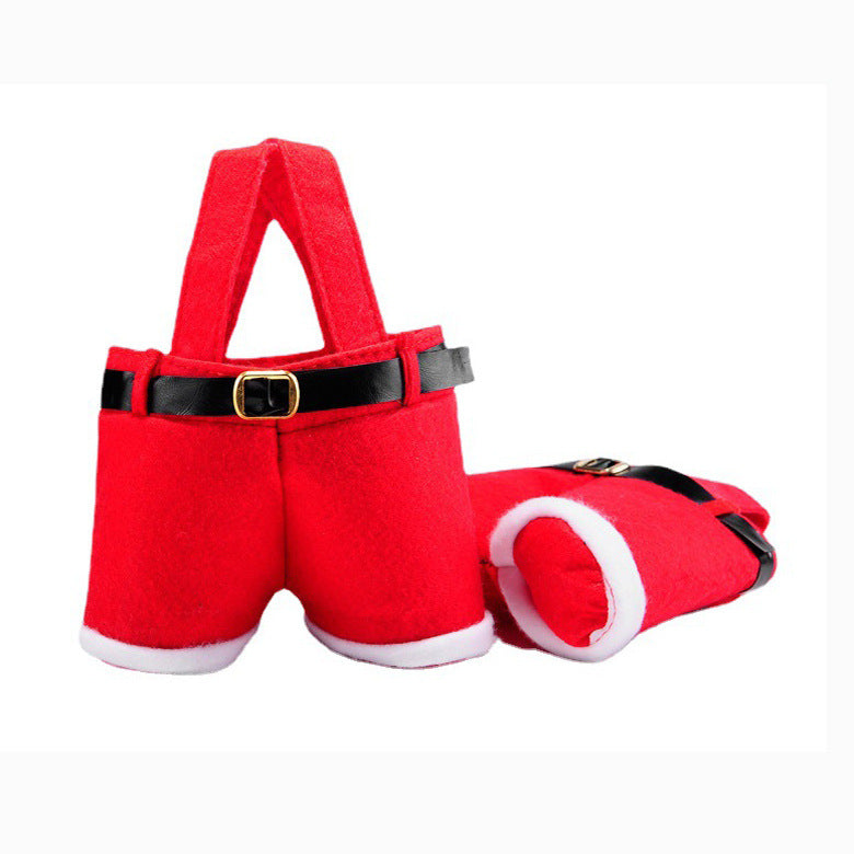 Santa Pants Christmas Gift Bag for Festive Presents