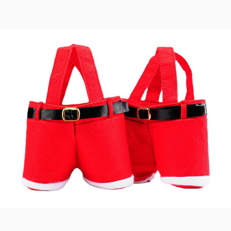 Santa Pants Christmas Gift Bag for Festive Presents