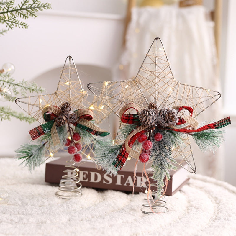 Christmas Star Centerpiece With Cozy Warm White Lights