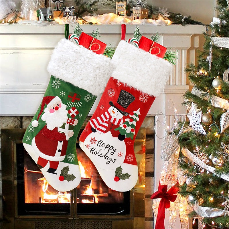 Christmas Stockings Set of 2 for Cozy Holiday Decor