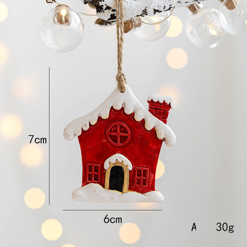 Christmas Ornaments Four-Piece Festive Pendant Set