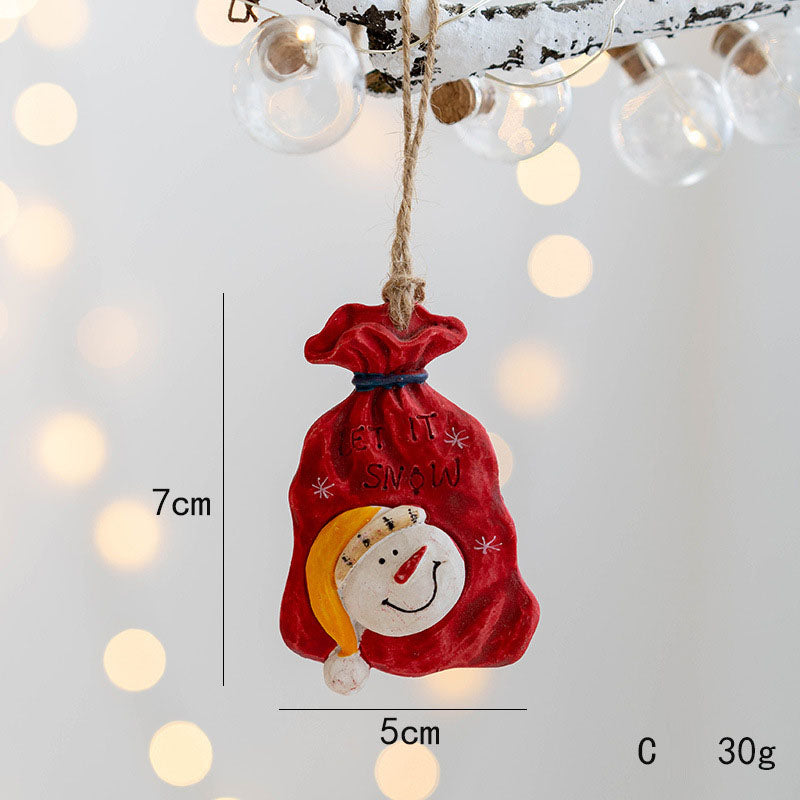Christmas Ornaments Four-Piece Festive Pendant Set