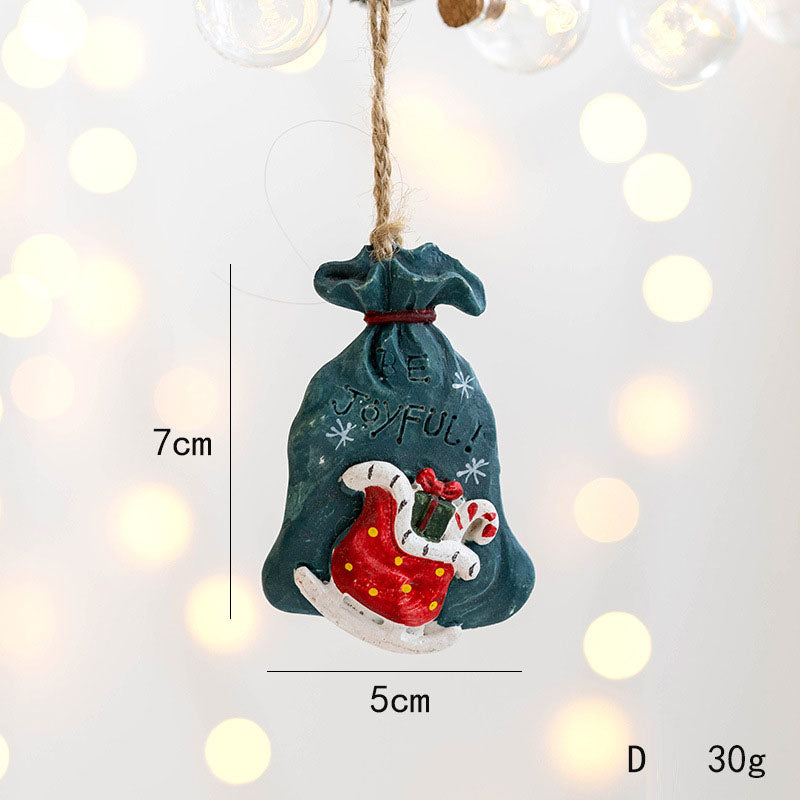 Christmas Ornaments Four-Piece Festive Pendant Set