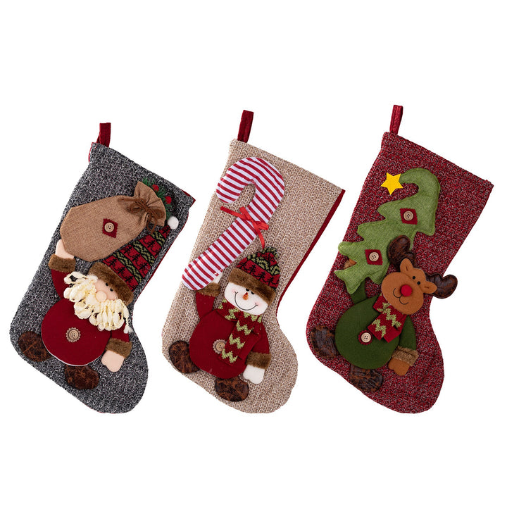 Christmas Stocking Set for a Cozy Festive Mantel Display