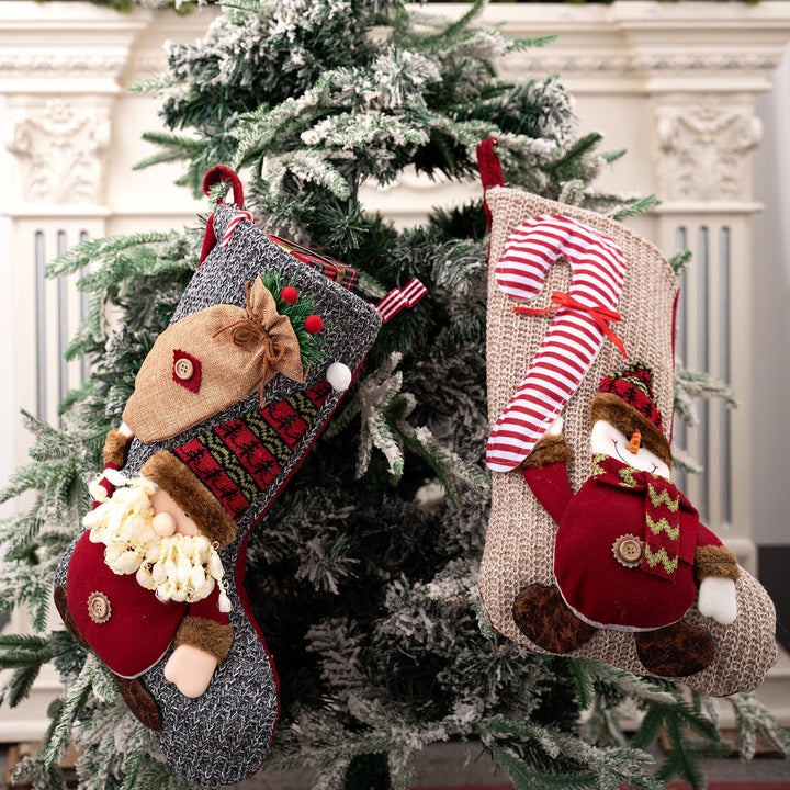 Christmas Stocking Set for a Cozy Festive Mantel Display