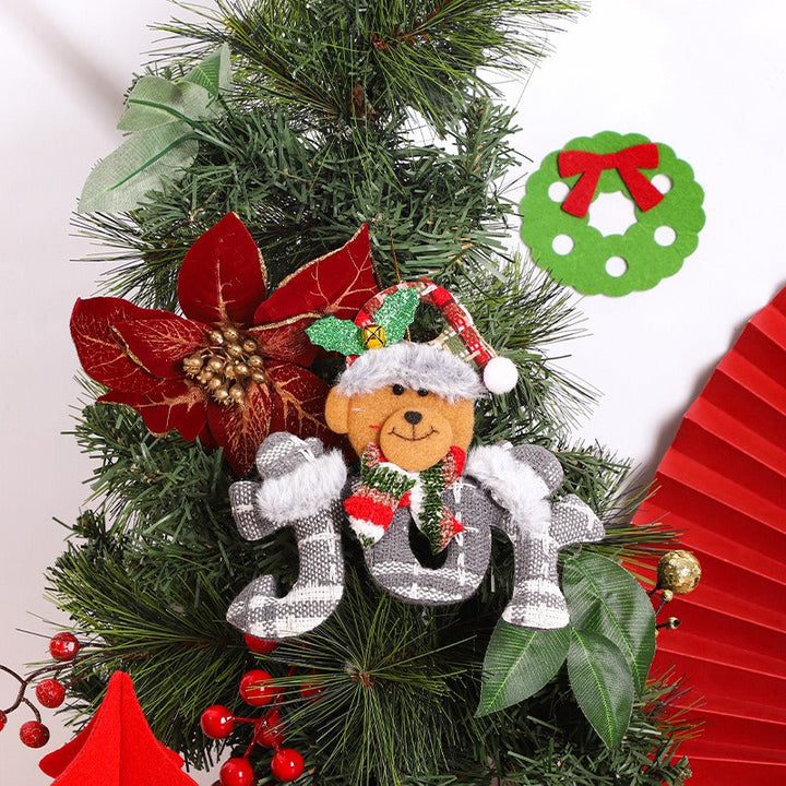 Plush Christmas Ornament Set - 4 Character Figures