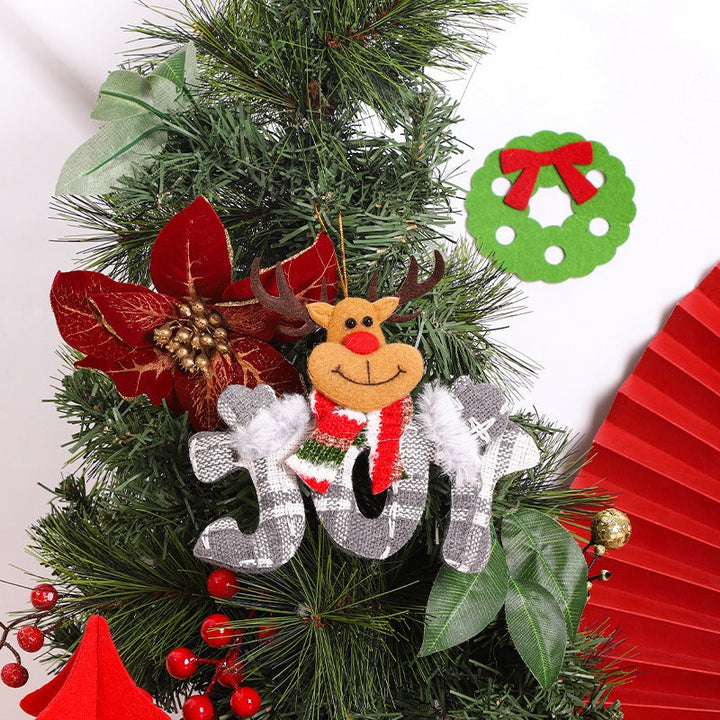 Plush Christmas Ornament Set - 4 Character Figures