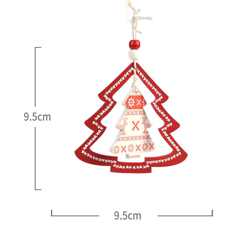 Christmas Tree Ornaments Set | Nordic Red & White