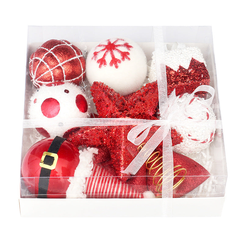 Christmas Tree Decorations Set With Star Topper, 18-Piece