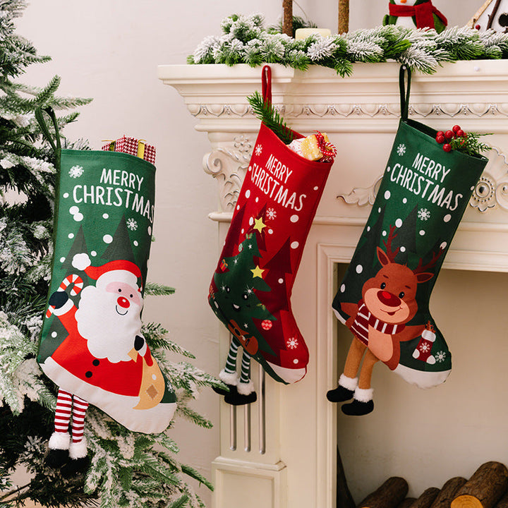 Christmas Stockings With Playful Holiday Charm Set