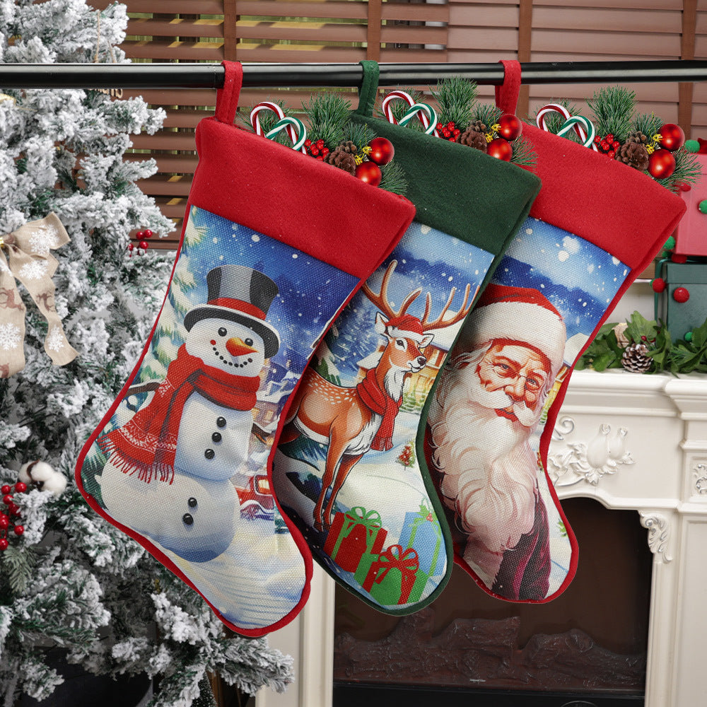 Christmas Stocking Set for Festive Mantel Displays