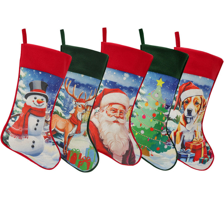 Christmas Stocking Set for Festive Mantel Displays