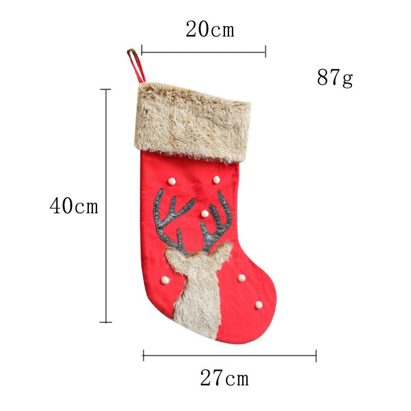 Christmas Reindeer Stockings for Cozy Mantel Decor