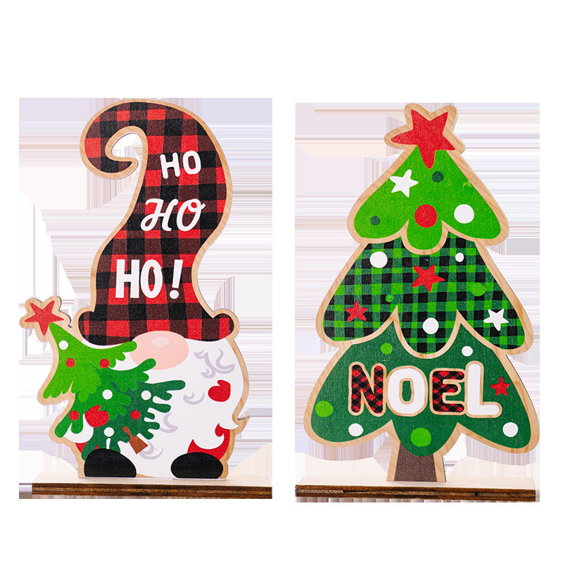Wooden Christmas Ornaments for Festive Tables and Mantels
