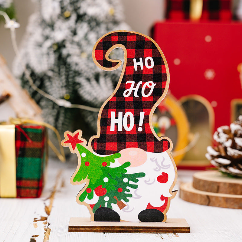 Wooden Christmas Ornaments for Festive Tables and Mantels