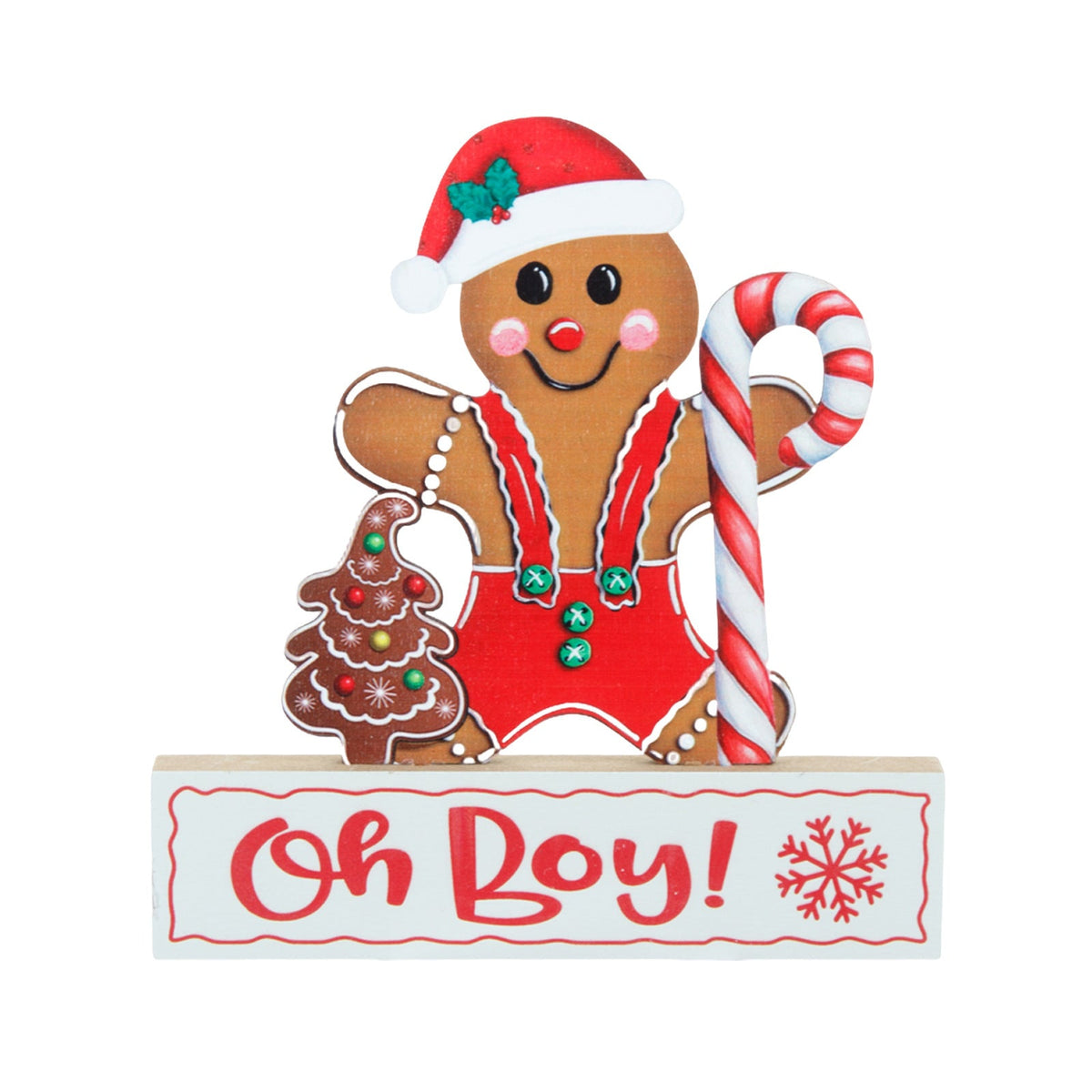 Christmas Wooden Tabletop Decorations, 9-Piece Set