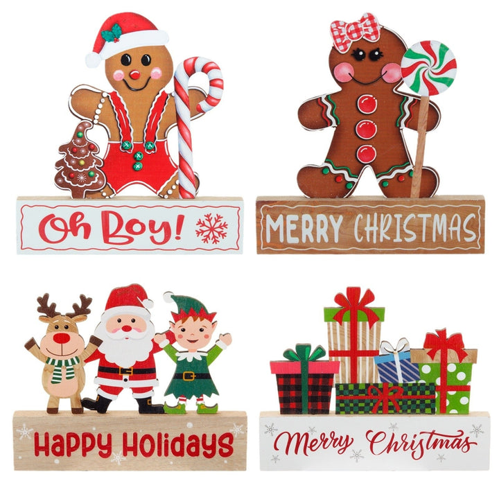 Wooden Christmas Table Decorations For Festive Cheer
