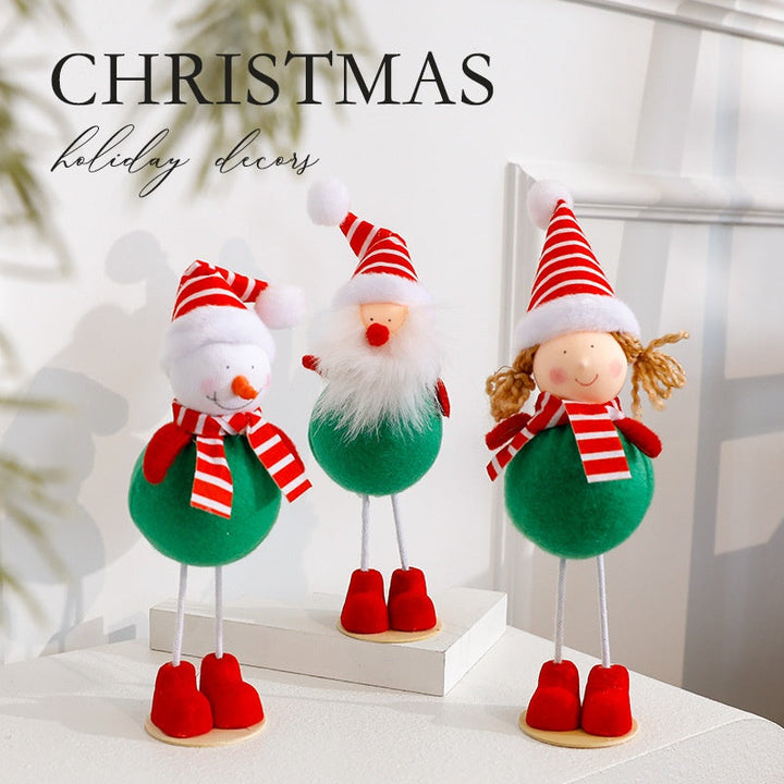 Christmas Santa & Reindeer Tabletop Decorations Set