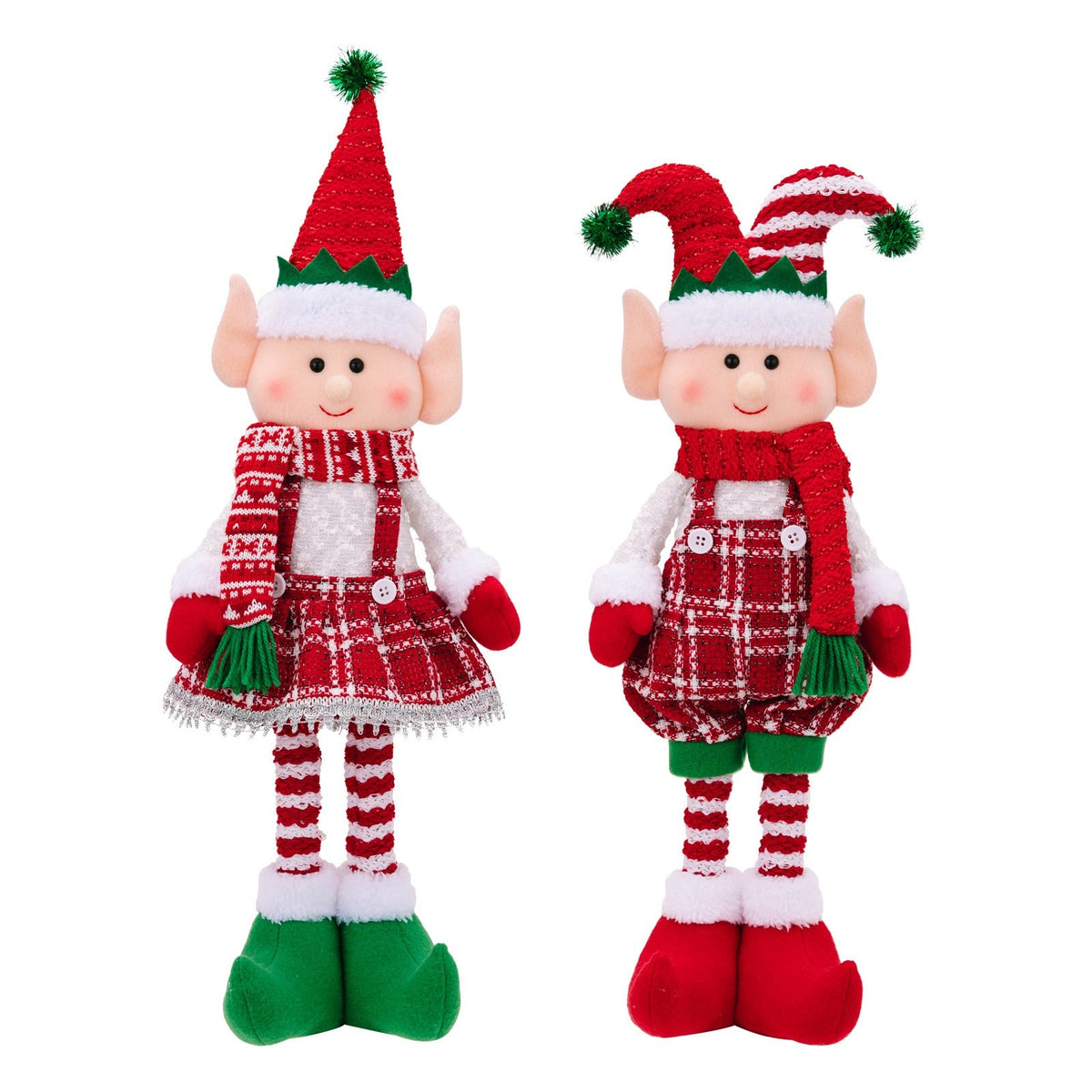 Christmas Elf Doll Ornaments — Playful Tabletop Decor