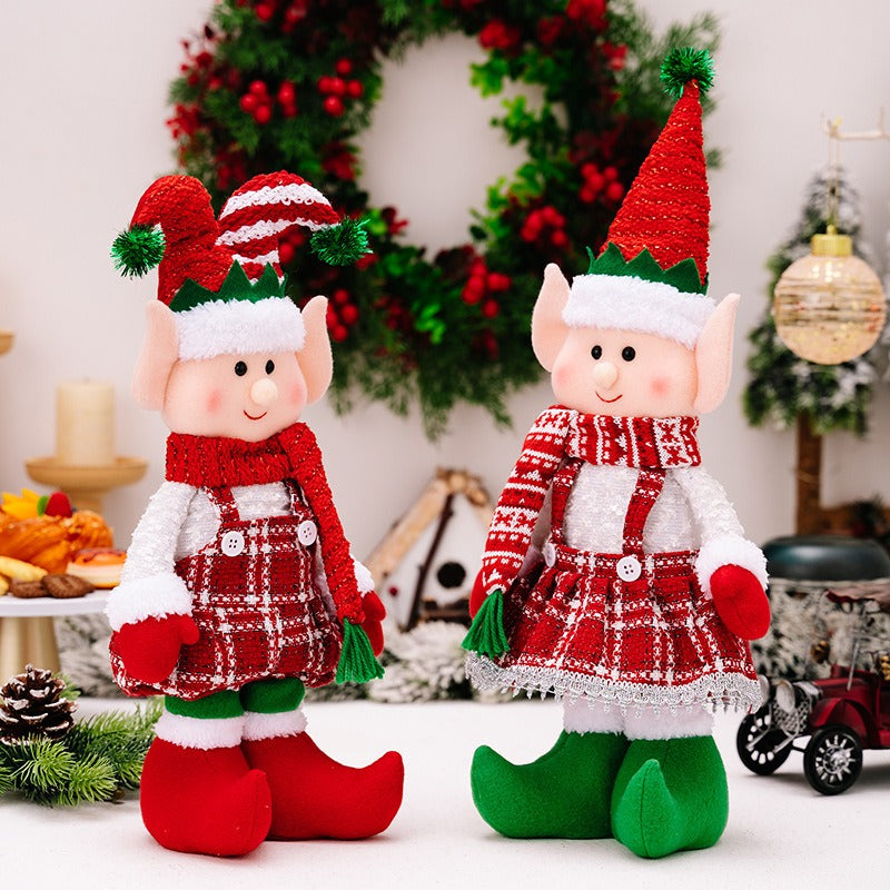 Christmas Elf Doll Ornaments — Playful Tabletop Decor