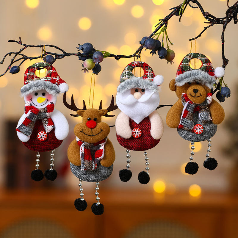 Plush Christmas Ornaments Set – Cozy Holiday Tree Charm