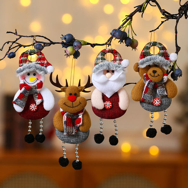 Plush Christmas Ornaments Set – Cozy Holiday Tree Charm