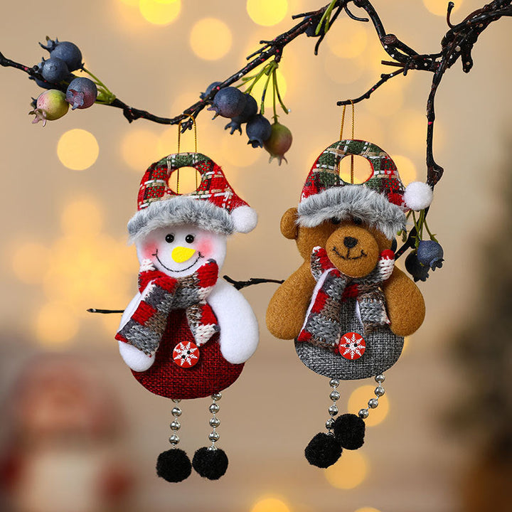 Plush Christmas Ornaments Set – Cozy Holiday Tree Charm