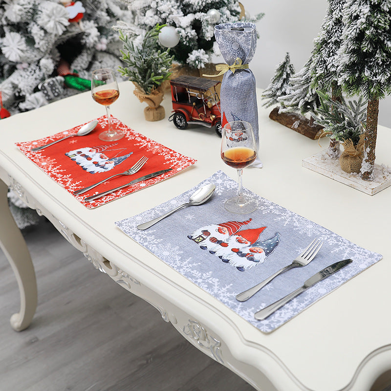 Christmas Gnome Placemats for Festive Table Settings