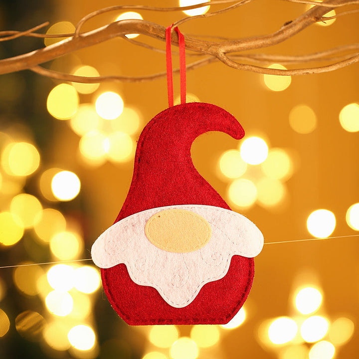 Fabric Santa Gnome Ornaments for Cozy Christmas Decor