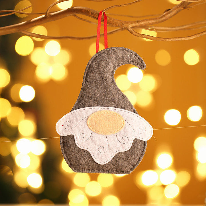 Fabric Santa Gnome Ornaments for Cozy Christmas Decor