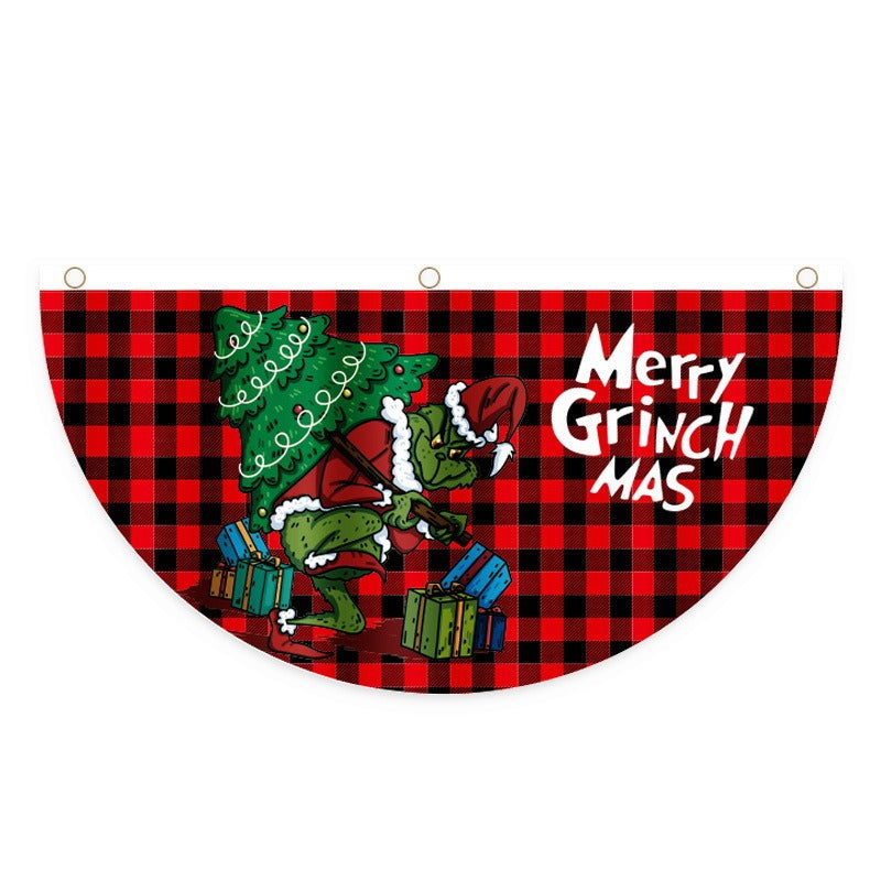Christmas Door Hanging Flag for Festive Outdoor Décor