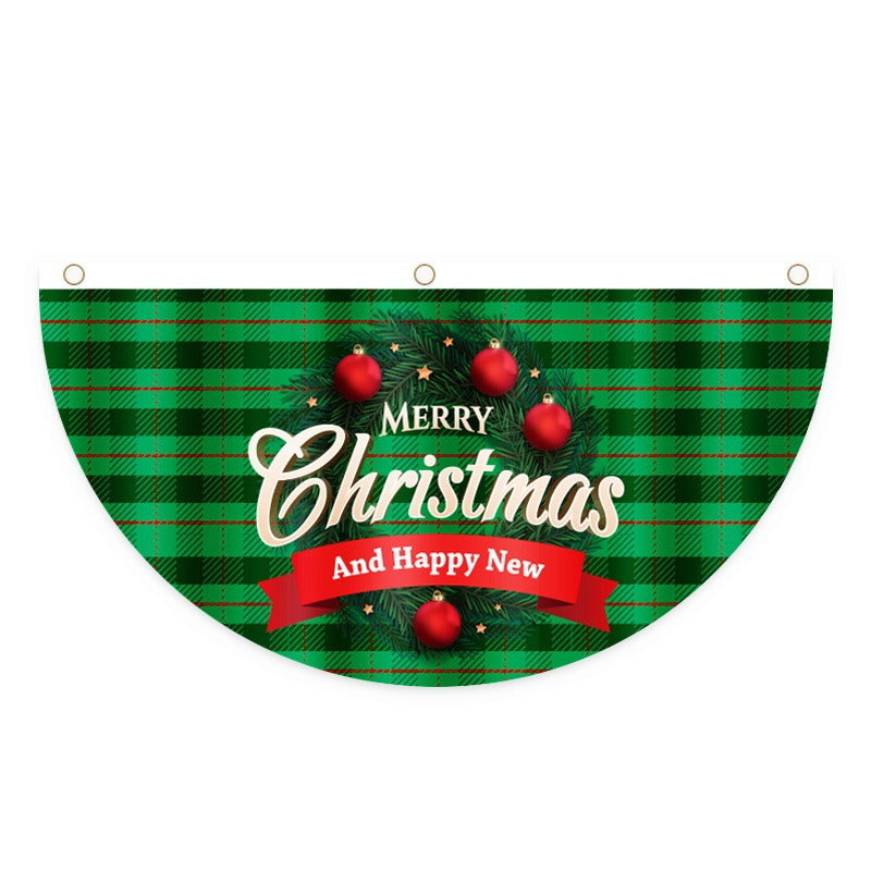 Christmas Door Hanging Flag for Festive Outdoor Décor