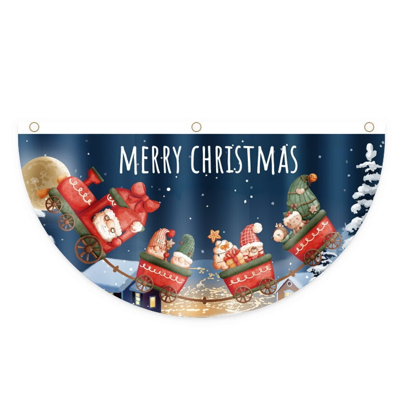 Christmas Door Hanging Flag for Festive Outdoor Décor