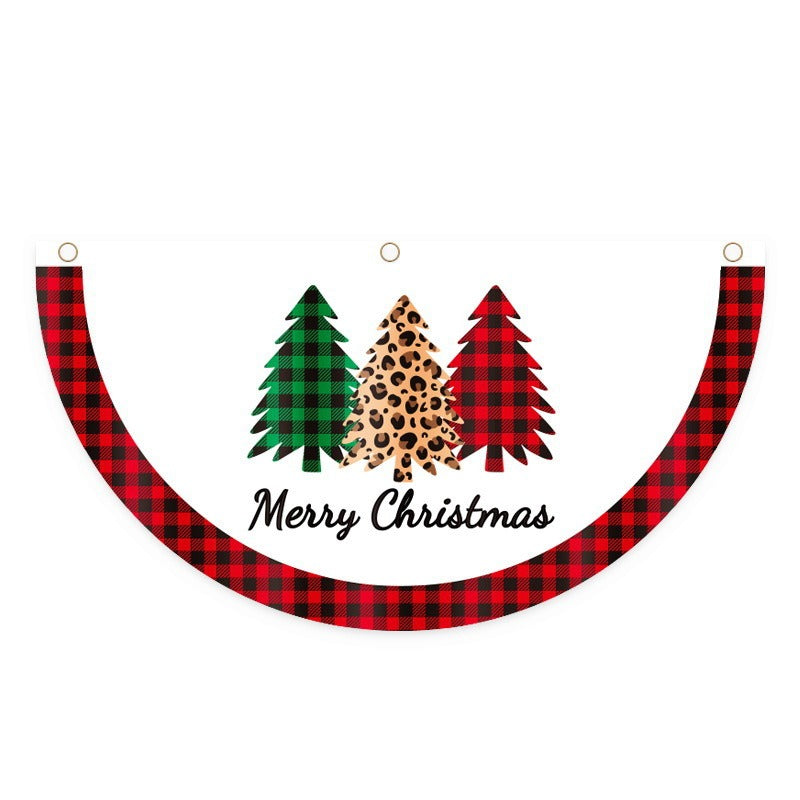 Christmas Door Hanging Flag for Festive Outdoor Décor