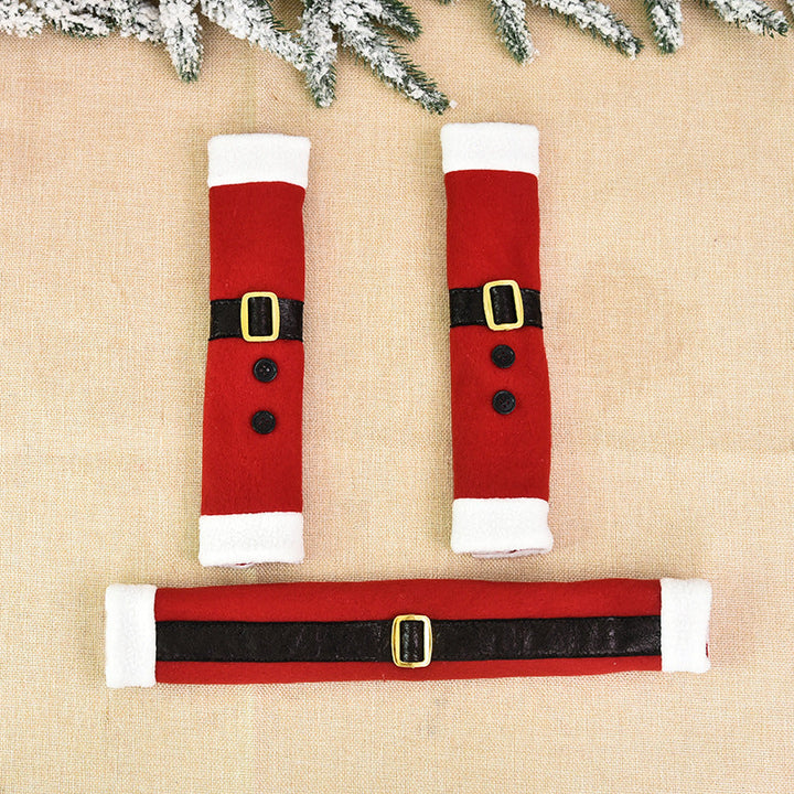 Christmas Appliance Handle Covers | Santa Kitchen Decor