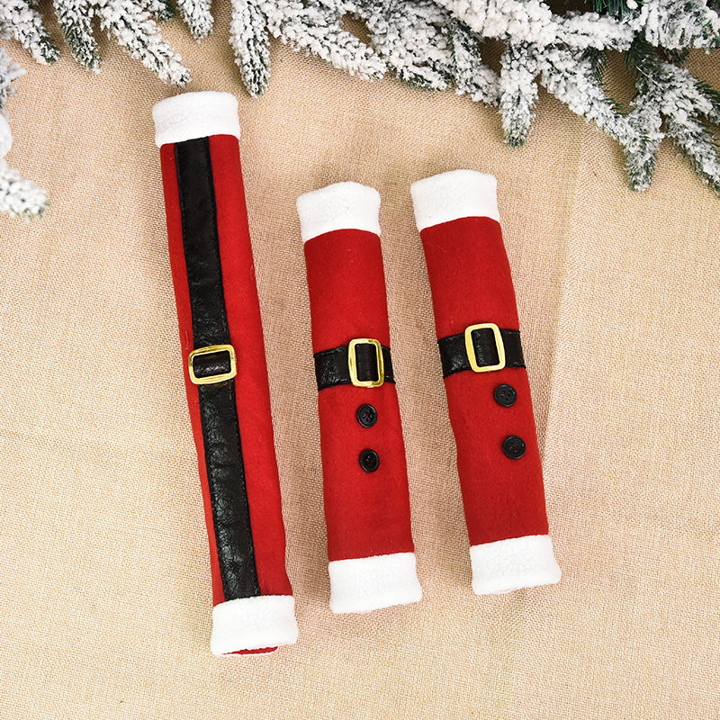 Christmas Appliance Handle Covers | Santa Kitchen Decor