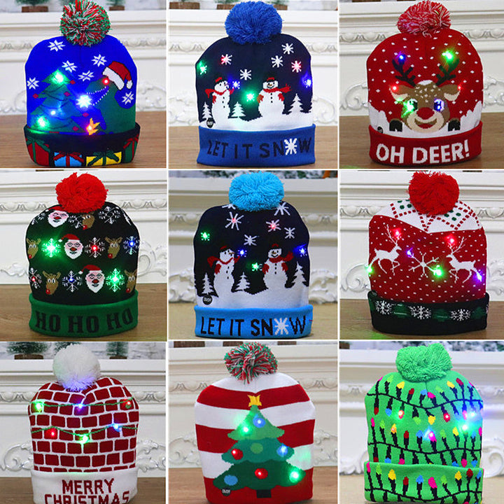 LED Christmas Hats for Adults & Children | Light-Up Fun