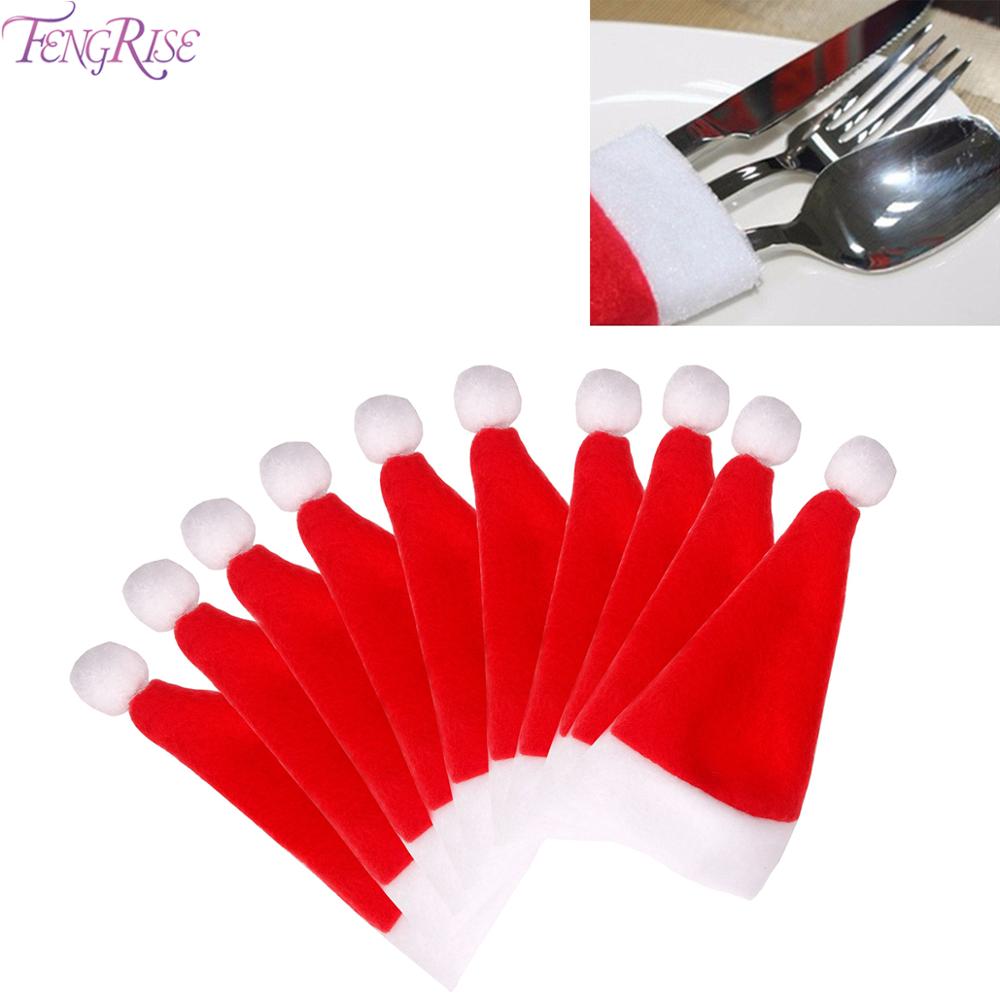 Christmas Table Decorations Set with Santa Chair Covers