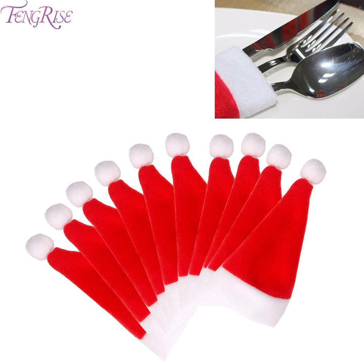 Christmas Table Decorations Set with Santa Chair Covers