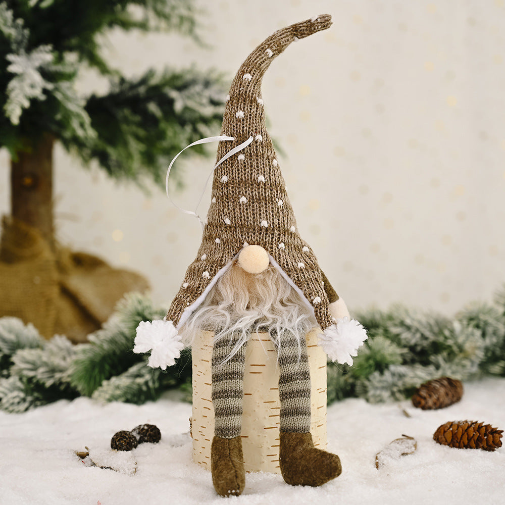Christmas Gnome Hanging Ornament with Dangling Legs