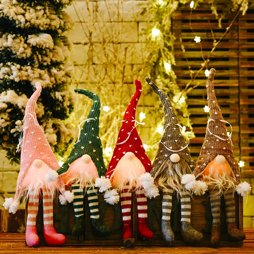 Christmas Gnome Hanging Ornament with Dangling Legs