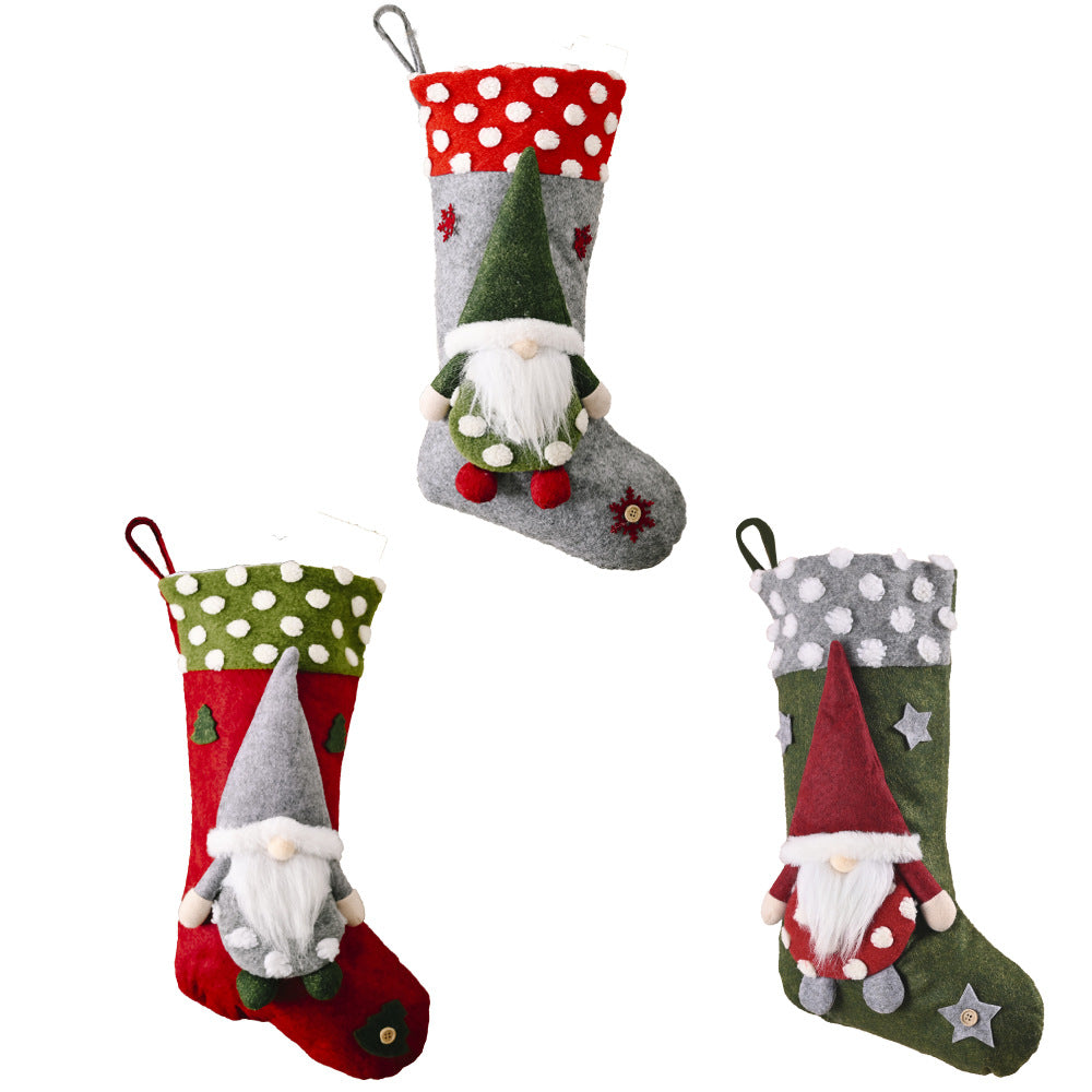 Christmas Stockings for a Whimsical Santa Mantel Display