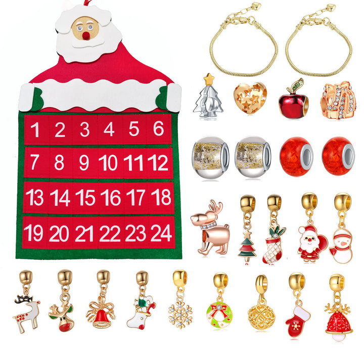 Christmas Advent Calendar DIY Jewelry Gift Set for Teens