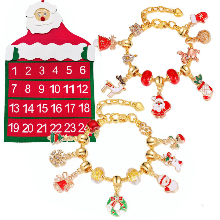 Christmas Advent Calendar DIY Jewelry Gift Set for Teens