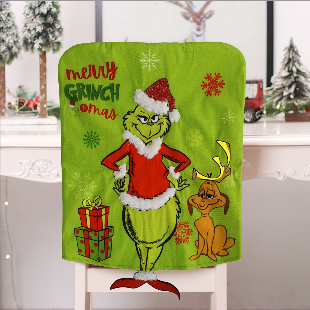 Christmas Chair Covers for a Playful Festive Dining Room