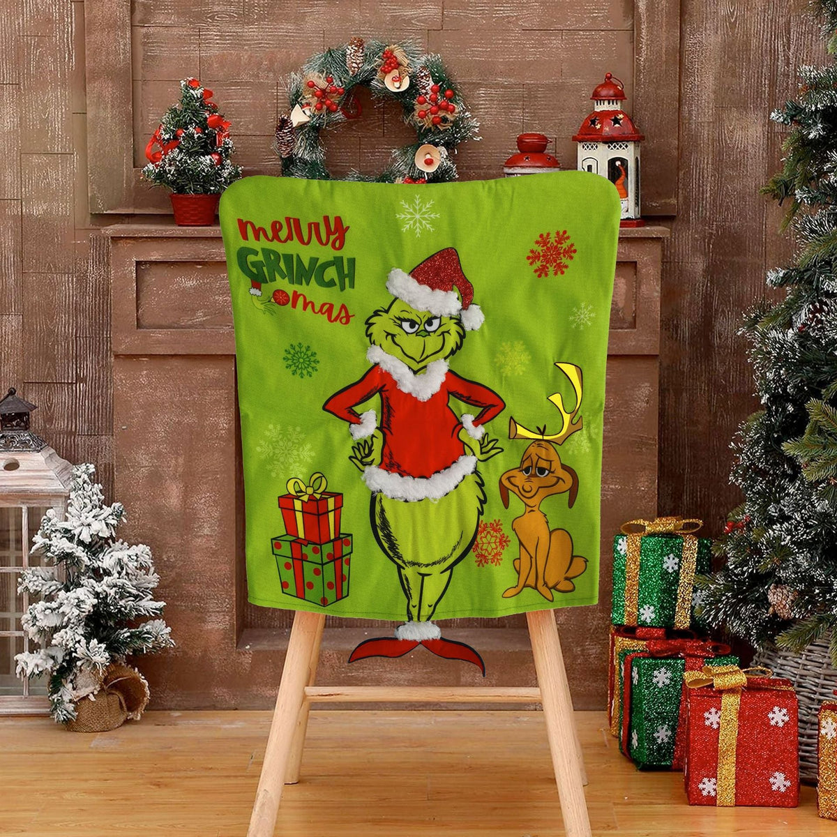 Christmas Chair Covers for a Playful Festive Dining Room