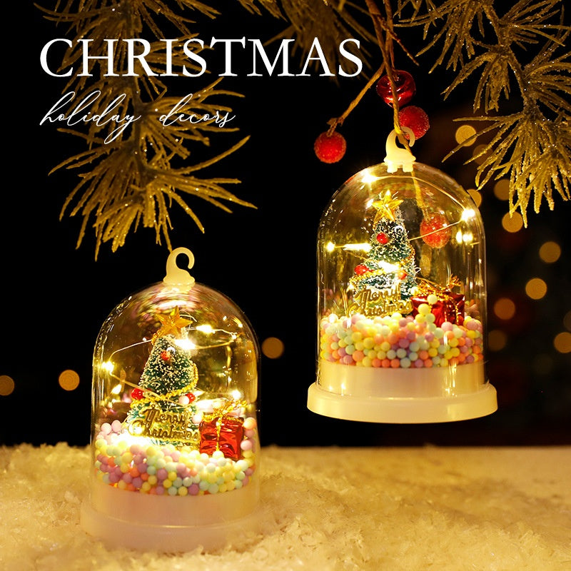Christmas Decorations Kids Glowing Fire Tree Silver Flowers