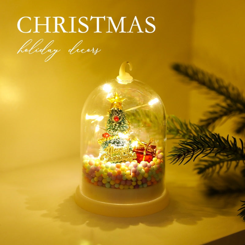 Christmas Decorations Kids Glowing Fire Tree Silver Flowers